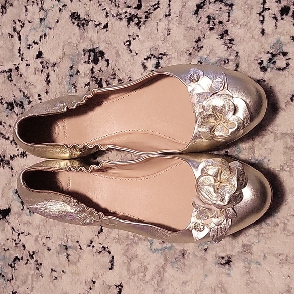 NWOT Tori Burch Blossom Ballet Flat - Picture 6 of 7